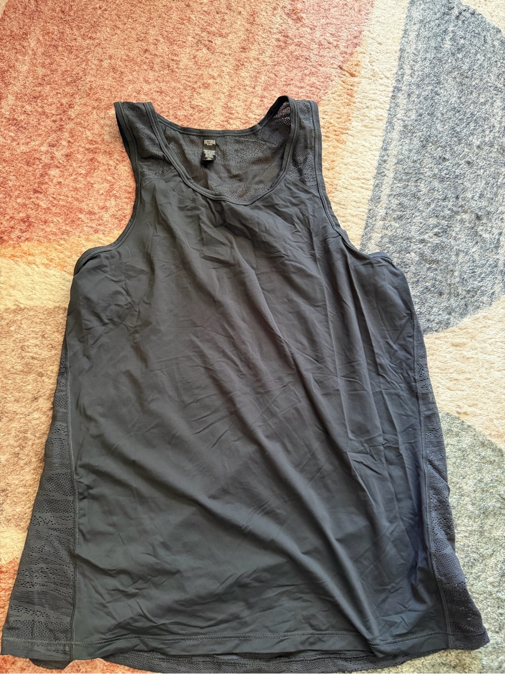 Victoria's Secret Black Mesh-Trim Tank Camisole